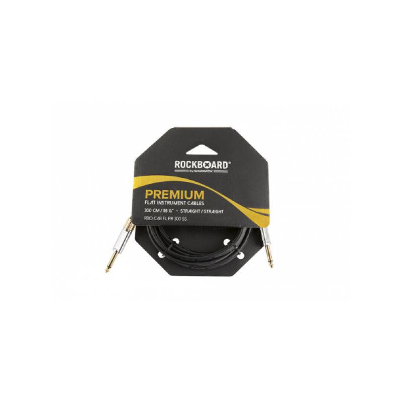 Кабель інструментальний ROCKBOARD Premium Flat Instrument Cable, Straight/Straight (300 cm)